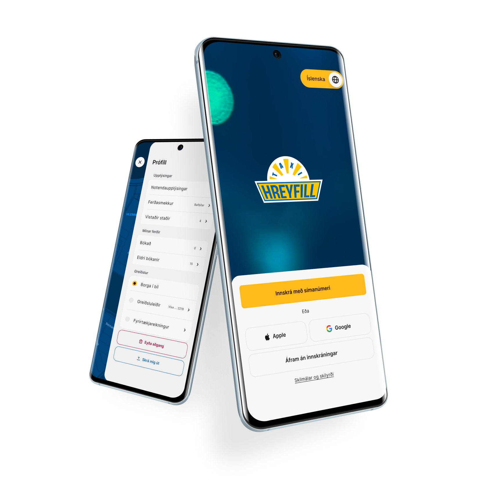 Hreyfils appið Hreyfils appið